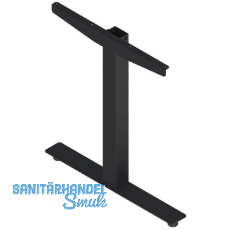 Tischgestell Basic 1 Seitenteile links/rechts Stahl schwarz RAL9005