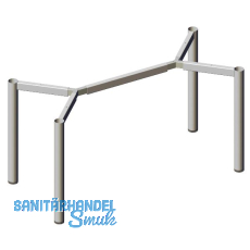 Tischgestell-System V60 Set 1600 x 800 mm Stahl grau