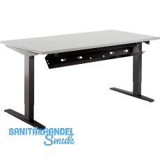 Kabelkanal abklappbar 871 - 1471 mm schwarz Kabelkanal abklappbar 871 - 1471 mm schwarz