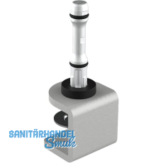 Befestigungsklammer Akustikpaneel Mira board, Stahl weißaluminium, RAL 9006 Befestigungsklammer Akustikpaneel Mira board, Stahl weißaluminium, RAL 9006