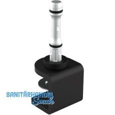 Befestigungsklammer Akustikpaneel Mira board, Stahl graphitschwarz, RAL 9011 Befestigungsklammer Akustikpaneel Mira board, Stahl graphitschwarz, RAL 9011