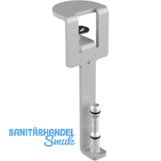 Befestigungsklammer Akustikpaneel Mira organizer, Stahl wei�aluminium, RAL 9006