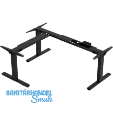 Tischgestell EVO Basic, 90� Winkelanwendung, elektrisch verstellbar, schwarz