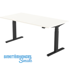 B�rotisch Amica, elektrisch verstellbar, schwarz, Platte 1800x800 Topwei�