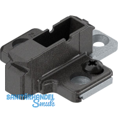 BLUM CLIP ONYX Kreuzmontageplatte, Zink, Schrauben, Distanz 9 mm