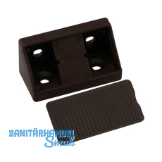 Schrankverbinder Universal, 21 x 21 x 44 mm, Kunststoff dunkelbraun
