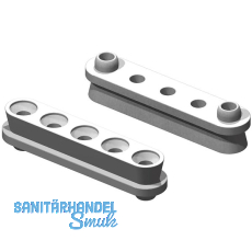 KEILVERBINDER Langhülse mit 2 Zentrierstiften, Kunststoff weiß KEILVERBINDER Langhülse mit 2 Zentrierstiften, Kunststoff weiß