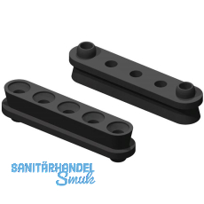 KEILVERBINDER Langhülse mit 2 Zentrierstiften, Kunststoff schwarz KEILVERBINDER Langhülse mit 2 Zentrierstiften, Kunststoff schwarz