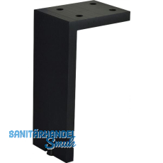 Dekorfuß Fonda 100 x 10 mm, Länge 100 mm, Aluminium, schwarz gebürstet Dekorfuß Fonda 100 x 10 mm, Länge 100 mm, Aluminium, schwarz gebürstet