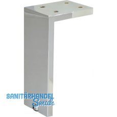 Dekorfuß Fonda 200 x 10 mm, Länge 200 mm, Aluminium, verchromt Dekorfuß Fonda 200 x 10 mm, Länge 200 mm, Aluminium, verchromt