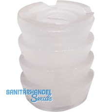 Einschlagmuffe rund, M6 L�nge 11 mm, Bohr �10 mm, Kunststoff natur