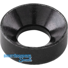 Kopf-Einlassrosette, � 13 mm, Stahl schwarz verzinkt