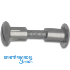 Verbindungsschraube - M5, Schlitz, �8, Holzst�rke 35-38, Zink vernickelt