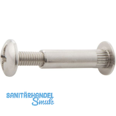 Verbindungsschraube - M6, Kreuzschlitz, �8, Holzst�rke 35-40, Zink vernickelt