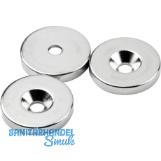 Scheibenmagnet mit Bohrung Ø 27 mm, H 4 mm Scheibenmagnet mit Bohrung Ø 27 mm, H 4 mm