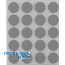 Abdeckkappe selbstklebend, ø13mm, 20 Stück, Kunststoff grau Abdeckkappe selbstklebend, ø13mm, 20 Stück, Kunststoff grau