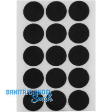 Abdeckkappe selbstklebend, ø20mm, 15 Stück, Kunststoff schwarz Abdeckkappe selbstklebend, ø20mm, 15 Stück, Kunststoff schwarz