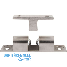 Doppelkugelschnapper, 9 x 50 mm, Messing vernickelt Doppelkugelschnapper, 9 x 50 mm, Messing vernickelt