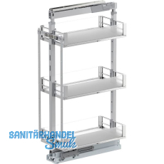 VS TAL Larder 2 Hochschrankauszug Set Artline KB 300 mm Silber/Glas satiniert VS TAL Larder 2 Hochschrankauszug Set Artline KB 300 mm Silber/Glas satiniert