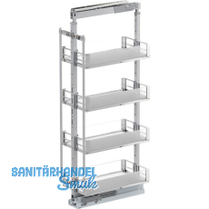 VS TAL Larder 3 Hochschrankauszug Set Artline KB 300 mm Silber/Glas satiniert VS TAL Larder 3 Hochschrankauszug Set Artline KB 300 mm Silber/Glas satiniert
