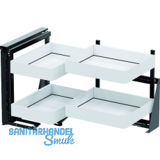 VS COR FOLD Eckauszug Set Planero KB 900 mm links Weiß/Lava VS COR FOLD Eckauszug Set Planero KB 900 mm links Weiß/Lava