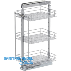 VS TAL Larder 2 Hochschrankauszug Set Saphir KB 400 mm Silber