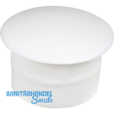 Abdeckkappe f�r Blindl�cher, Au�en-� 10, Schaft-� 6, Kunststoff wei� RAL 9010