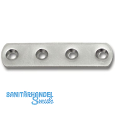 Verbindungsplatte, L 60, B 14, Materialstärke 2, Stahl verzinkt Verbindungsplatte, L 60, B 14, Materialstärke 2, Stahl verzinkt