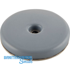 Teflongleiter mit Schraube rund, � 26 mm, H�he 8,5 mm, graublau