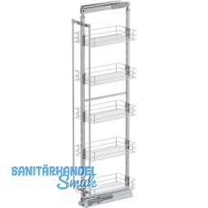 VS TAL Larder 5 Hochschrankauszug Set Classic KB 300 mm 5 Ablagen Silber