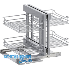VS COR Flex Eckauszug Set Classic KB 900 mm Silber VS COR Flex Eckauszug Set Classic KB 900 mm Silber