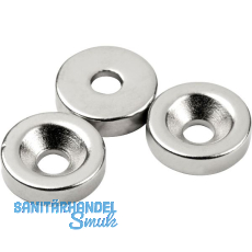 Scheibenmagnet mit Bohrung Ø 15 mm H 4mm Scheibenmagnet mit Bohrung Ø 15 mm H 4mm