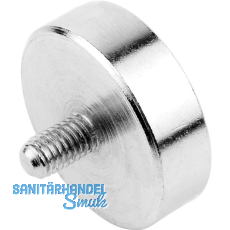 Topfmagnet mit Gewindezapfen M5 � 25 mm