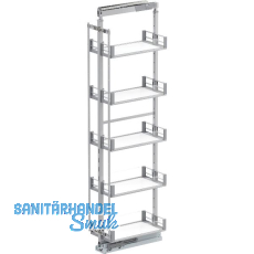 VS TAL Larder 5 Hochschrankauszug Set Artline KB 300 mm Silber/Glas satiniert VS TAL Larder 5 Hochschrankauszug Set Artline KB 300 mm Silber/Glas satiniert