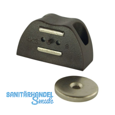 Magnetschnapper FA inkl. Gegenst�ck rund mit einem Schraubloch, HK 4kg, KS braun