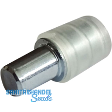 Glasbodenträger Luisa 5 mm Stahl verzinkt mit Kunststoffhülse Glasbodenträger Luisa 5 mm Stahl verzinkt mit Kunststoffhülse