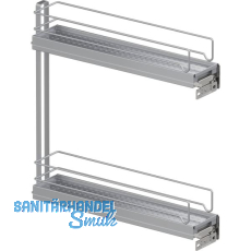 VS SUB Slim Unterschrankauszug Classic KB 150 mm Silber VS SUB Slim Unterschrankauszug Classic KB 150 mm Silber