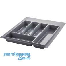 VOLPATO Besteckeinsatz Serie 72 KB 450 mm Kunststoff Silbergrau VOLPATO Besteckeinsatz Serie 72 KB 450 mm Kunststoff Silbergrau