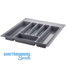 VOLPATO Besteckeinsatz Serie 72 KB 500 mm Kunststoff Silbergrau VOLPATO Besteckeinsatz Serie 72 KB 500 mm Kunststoff Silbergrau