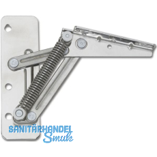 Hochstellstütze HL, LINKS, Tragkraft max. 9KG, Stahl vernickelt Hochstellstütze HL, LINKS, Tragkraft max. 9KG, Stahl vernickelt