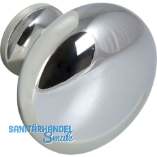 Knopf Pallas � 32 mm, Tiefe 27 mm, Zinkdruckguss verchromt poliert