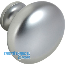 Knopf Pallas � 32 mm, Tiefe 27 mm, Zinkdruckguss verchromt matt