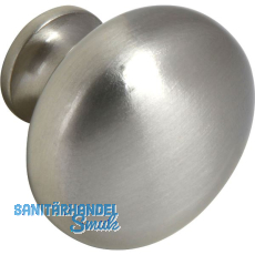 Knopf Pallas � 32 mm, Tiefe 27 mm, Zinkdruckguss vernickelt matt