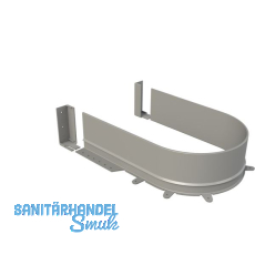 VOLPATO Syphonausschnitt Syphon flex Bodenst�rke 16 mm Kunststoff Grau