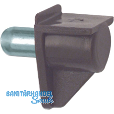 Steckbodentr�ger Safety, Bohr � 5 mm, Kunststoff braun, VPE 100 ST