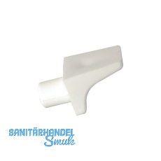 Steckbodentr�ger Winkel 2, Bohr � 6 mm, Kunststoff wei�