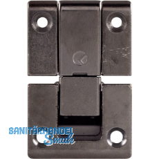 KIMANA Klappenband, 3-teilig, Zamak vernickelt dunkelgrau