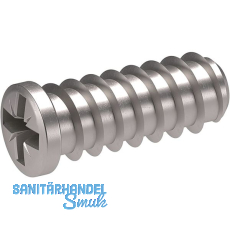 ITALIANA FERRAMENTA Befestigungsschraube - Euroschraube 6 x 10.5 mm, VPE 100 ST