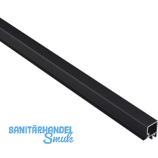 ALUMIS Smartcube Profil oben mit Laufschiene Alu schwarz ALUMIS Smartcube Profil oben mit Laufschiene Alu schwarz