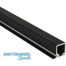 ALUMIS Smartcube Profil Auflage oben 19 mm Alu schwarz ALUMIS Smartcube Profil Auflage oben 19 mm Alu schwarz
